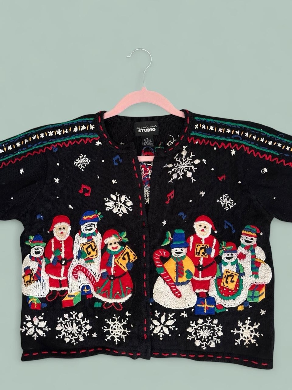 Vintage 80s/90s Hand Embroidered Christmas
Cardigan